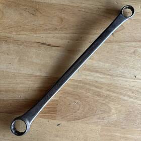 Wbh2024 Vlchek Tools 5/8 Inch X 3/4 Offset Double Box End Wrench 12 Point Vtg Usa