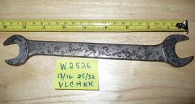 W2526-2526 Vlchek Vintage W2526 Open End Wrench 13/16 25/32 Alloy