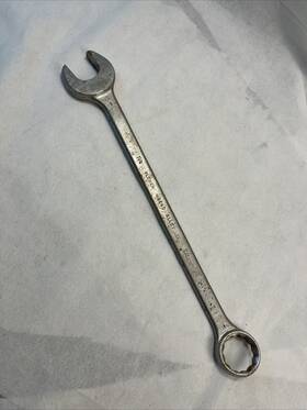 Wbe40 Vlchek Vintage Combination Wrench Usa 1 1/4 Inch Sae About 15 Long