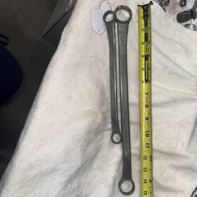 Wbh2022 Vlchek Wbh3032/wbh2022 1 Inch X 15/16 12 Point Offset Double Box End Wrench Wbh3032 Vintage Usa
