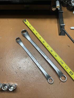 8729s Vulcan Vintage Usa 2 Piece Sae 6 Point Offset Box End Wrench Set 1/2 - 3/4