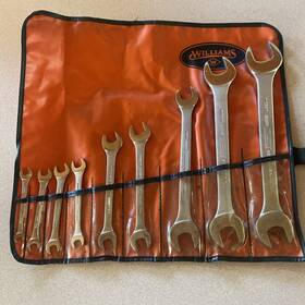 M1033t Vulcan By Williams 9 Piece Set Of Metric Open End Wrenches 27mm-6mm With K-16 Roll