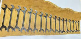 Vulcan By Williams Oea12 Oea46 17pc Usa Sae 3/8 To 1-7/16 Inch Open-end 4-way Angle Wrench Set