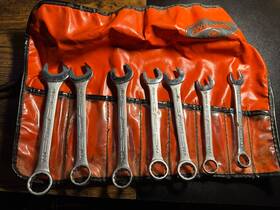 Xoems-19 Vulcan By Williams Tools Usa Metric Wrench Set Of 7 Lot 12mm-19mm With K-12 Roll