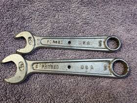 4732 Wards Eclipse 2 Vintage Wrenches Forged Usa 3/4 Inch 7/8 See Description