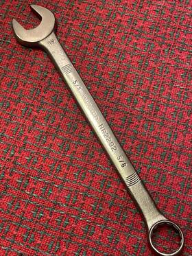 Hr2292 Western Auto Wizard Vintage Tools 5/8 Combination Wrench Alloy Usa Excellent