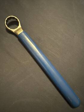 R-3610 Western Electric R3610 Vintage Single Box Wrench 12 Pt 13/16 Inch Blue Handle