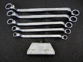 H2254 Westline Vintage Western Auto Sae Box End Wrench Set Clip Made In Usa