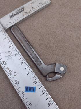 0472a Williams Usa Adjustable 1/4 Inch Pin Spanner Wrench 1-1/4 To 3 Jh And Co.