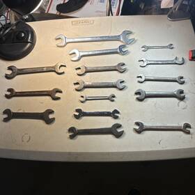 11345 Williams And More - Lot Of 15 Open End Wrenches Mostly Sae All Usa 10mm
