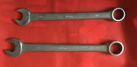 1166-1167 Williams 2 Vintage Superwrench 1166 3/4 Inch And 1167 7/8 Combination Wrenches Usa