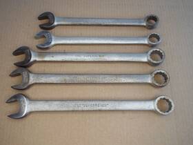 1168a Williams 5 Pc Vtg Superrench Combination Wrench 12 Pt Usa Ready 4 Use Pls Read