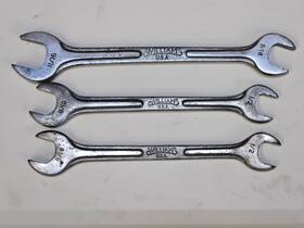 1725-1027 Williams Vintage Superrench Usa 11/16 Inch - 1/2 Double Open End Wrench #1725-1027