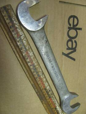 2033a Williams Vintage Superrench 15/16 Inch 7/8 Open End Angle Obstruction Wrench