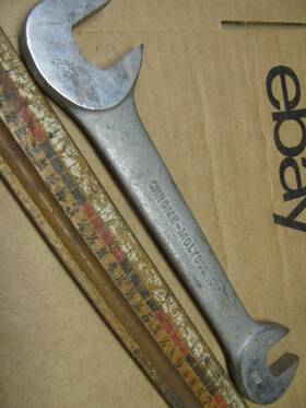 2729 Williams Vintage Superrench 5/8 Inch 3/4 Open End Angle Obstruction Wrench
