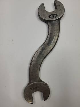 665e Williams Vintage J.h. S Curved Obstruction Wrench 5/8 Inch - 3/4 Brooklyn