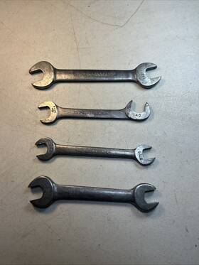 1127 Williams 725b The Inch Superrench - Lot Of 4 Open-end Wrenches 3725 1140