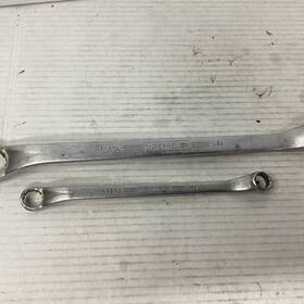 8725b Williams 8033a Vintage Superrench 12-pt Offset Double Box End 7/8 Inch -15/16 And 1/2 -9/16