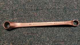 8731a Williams Vtg Superrench Offset Box End Wrench 12-point 7/8 Inch And 3/4 Usa