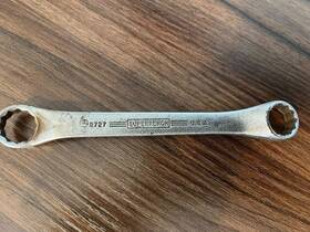 9727 Williams Vintage Superrench Stubby Short Pattern Box End Wrench 9/16 Inch X 5/8