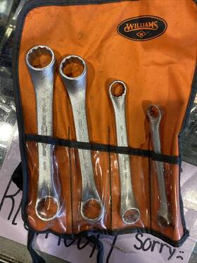 97389 Williams Set Of 4 Box End Wrenches Standard