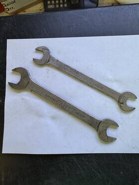 Williams A92f-a94 Double Opened End Wrench Lot 7/8 3/4 11/16 5/8 Tappet Alloy Special