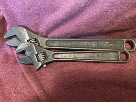 Ab10a Williams 2 Adjustable 10 Inch 8 Wrenches One With Locking Pin Superjustable Usa