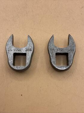 Williams Bc1701 Bc-1701 3/8 Inch -drive Crowfoot Wrench 7/16 Made In Usa Lot Of 2