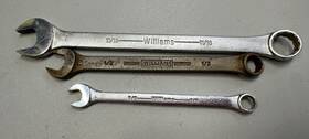 Bxoe16 Williams 3 Vintage Superrench Combination Wrenches 11/16 Inch 1/2 3/8