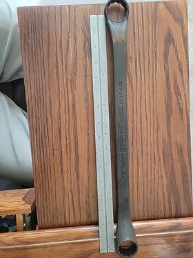 Bxx-3436 Williams 1 1/8 -1 1/16 Boxed End Wrench. Made In Usa