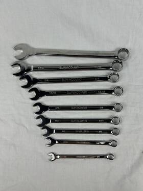 Jhwws1172sca Williams 3/8 Inch -15/16 Polished Chrome Supercombo Combination Wrench Set 9 Pc Usa