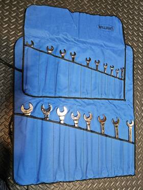 Mws-18a Williams 18 Piece Metric Supercombo Wrench Set 7mm To 24mm