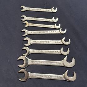 1112-1132 Williams Superrench 4 Way Ignition Wrench Set 8pc 3/16 Inch To 1/2 Usa