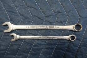 1161-1159 Williams Superrench Vintage Combination Wrenches 12 Point 7/16 Inch 5/16 See Pics