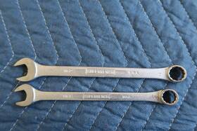 1162-1161 Williams Superrench Vintage J. H. Combination Wrenches 1162 1/2 Inch 1161 7/16