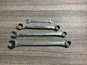6723-1160-1161 Williams Superrench 4 Vintage Jh Combo And Box End Wrenches 7/16 Inch - 7/32 Usa
