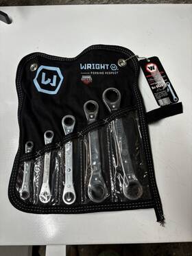 9439 Wright 5 Pc Ratcheting Wrenches 1/4 Inch -7/8