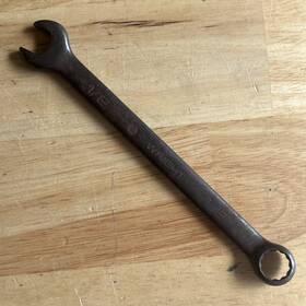 S1116 Wright Tools 1/2 Inch Combination Wrench 12 Point Black Oxide Finish Usa