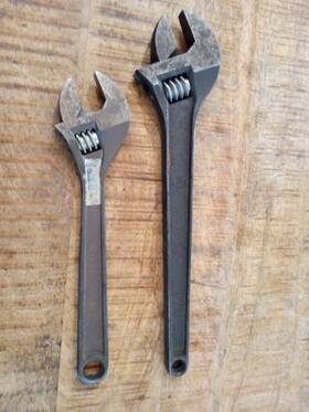 Wright Williams Ab15x 9ab12 Lot Of 2 Used And 12 Inch 15 Adjustable Wrench Set
