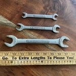 Vintage -vv- Craftsman Double Open End Wrench Set Sae Made Usa. Fixed Price $24.99.