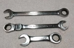 3PC Ratcheting Gear Wrench 11/16"/5/8" FLEX/18MM Stuby Set. Fixed Price $24.56.