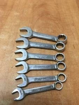 Snap-on Pc 12PT Stubby Short Combination Wrenches (7/16" 3/4") OX114-OX124. Fixed Price $99.99.