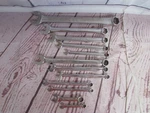 Snap-on Lot Of 6 & 12-POINT Metric Sae Chrome Combination Wrenches, W/ Marks. Fixed Price $349.99.