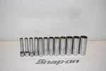 Snap-on 112STMMY Pc 1/4" Drive 6-POINT Metric Flank Deep Socket Set. Fixed Price $144.50.