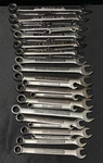Craftsman 12 Pt Forged Combination Wrenches (vv, E, Va) Used 34 Pcs Metric & Sae. Fixed Price $80.00.