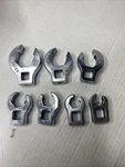 8SET Of Mac Tools 7 Piece Crowsfoot Flare Nut Wrenches Sae. Fixed Price $49.95.