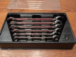 Snap-on RXFMS606B 6-PIECE "metric" Double-end Flare Nut Wrench Set! 9-21. Fixed Price $214.99.