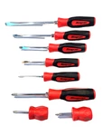 Snap Piece Red Soft Grip Handle Combination Screwdriver Set SGDX80BR Nice. Fixed Price $172.95.