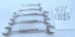 Lot Of 5 Craftsman Usa Double Open End Chrome Wrench Set 3/8" - 1" Vv Series Sae. Fixed Price $29.21.