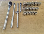 19 Craftsman Master Socket Ratchet Breaker Bar Set 3/4" Sae Ku G Vvu Tools Usa. Fixed Price $585.20.